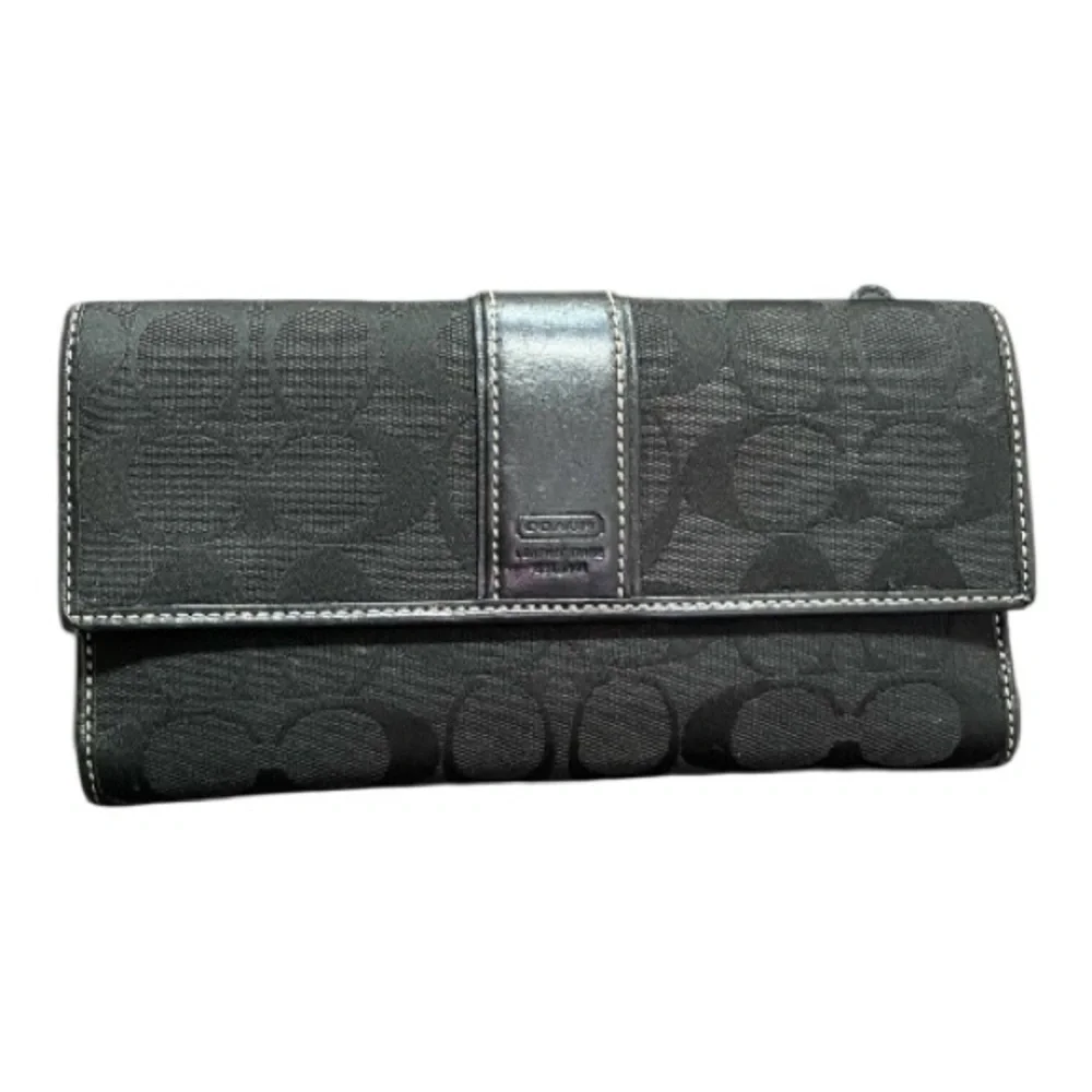 Vintage Legacy Coach Black Signature Wallet